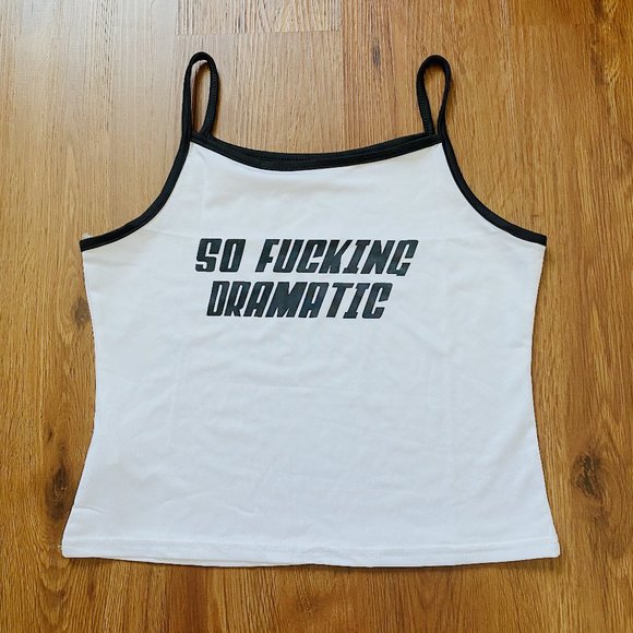 Tops - So F*King Dramatic Y2K Style Mini Cami - NWOT M